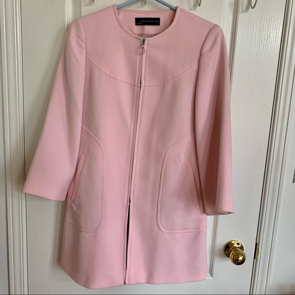 Zara Light Pink Spring Jacket - Extra Small - Picture 1 of 9